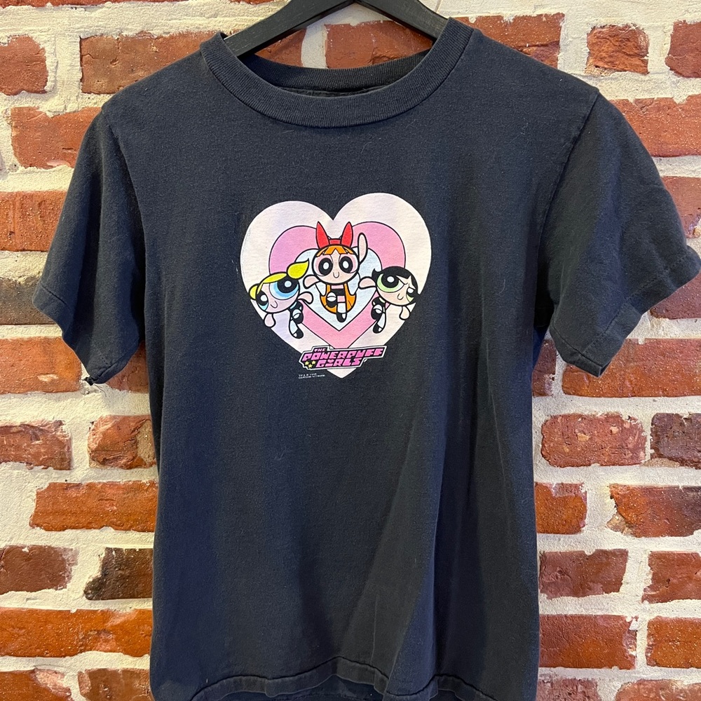 Laconia 1999 Motor Cycle Races Vintage Black Powerpuff Girls T-Shirt
